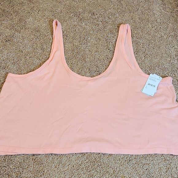 Bp Cropped pink/peach tank/crop top! 22in x 20in length for XL. 18in x 19in Sm. - Picture 1 of 4